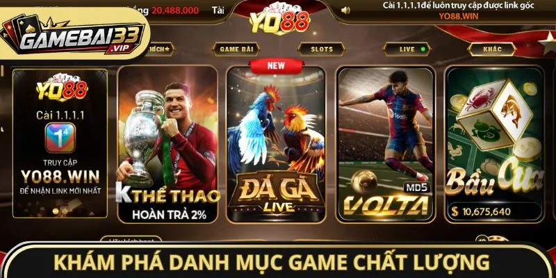 Khám phá danh mục game chất lượng cổng cược