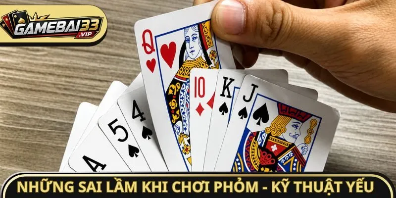 Những sai lầm khi chơi Phỏm - kỹ thuật yếu